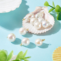 10Pcs Natural Baroque Pearl Keshi Pearl Pendants&nbsp;PALLOY-TA00377