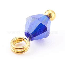 Handmade Faceted Glass Beads Charms&nbsp;PALLOY-JF00636