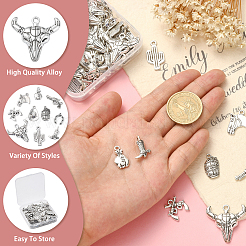 100 pcs 10 Style Tibetan Style Alloy Pendants&nbsp;TIBEP-CJ0001-32
