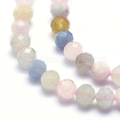 Natural Morganite Beads Strands&nbsp;G-O166-25-3mm