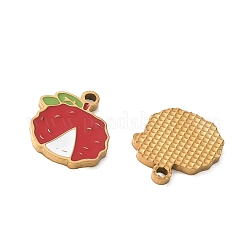 Fruit 304 Stainless Steel Enamel Pendants&nbsp;SA-CBA49D2-11G-12