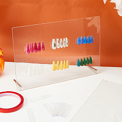 2Pcs Rectangle Acrylic Nail Art Display Board&nbsp;MRMJ-FH0001-62