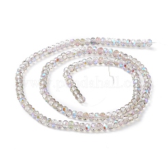 Transparent Electroplate Glass Beads Strands&nbsp;EGLA-F156-HR01