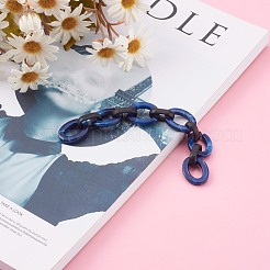 Imitation Gemstone Style & Opaque Spray Painted Acrylic Cable Chains&nbsp;AJEW-JB00910-05