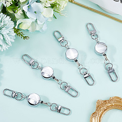 4Pcs Heavy Duty Alloy Retractable Keychain Clasps&nbsp;FIND-SC0016-49P