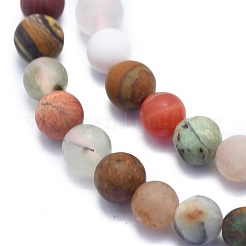 Natural Mixed Gemstone Beads Strands&nbsp;G-K310-H01-6mm
