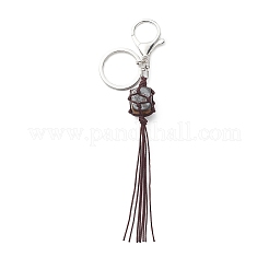 7Pcs Gemstone Tassel Keychains&nbsp;KEYC-JKC00419