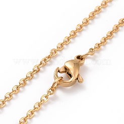 304 Stainless Steel Heart Pendant Necklace for Women&nbsp;NJEW-G018-02G