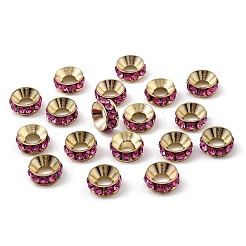 Brass Rhinestone Spacer Beads&nbsp;RB-A020-9mm-24LG