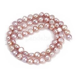 Natural Cultured Freshwater Pearl Beads Strands&nbsp;PEAR-P064-19G-12B