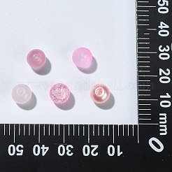 100Pcs Transparent Frosted Glass Beads Strands&nbsp;GLAA-CJ0002-07