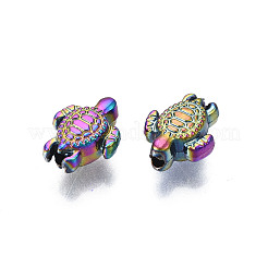 Rack Plating Rainbow Color Alloy Beads&nbsp;PALLOY-S180-343