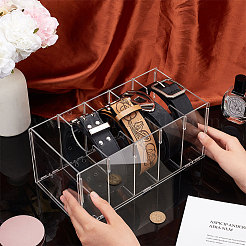5 Grids Acrylic Belt Storage Rack&nbsp;CON-WH0086-071