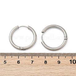 202 Stainless Steel Huggie Hoop Earrings&nbsp;X-EJEW-F111A-20mm-P01