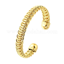 Brass Cuff Bangles for Women&nbsp;BJEW-F498-07G