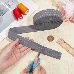 5 Yards Embroidery Flat Polyester Elastic Cord/Band&nbsp;OCOR-WH0016-10A