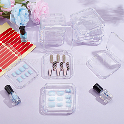 20Pcs Transparent Plastic Nail Art Tool Storage Box&nbsp;CON-BC0007-03D