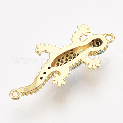 Brass Micro Pave Cubic Zirconia Link Connectors&nbsp;ZIRC-S061-91G