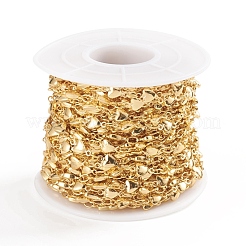 Brass Heart Link Chains&nbsp;CHC-E021-11A