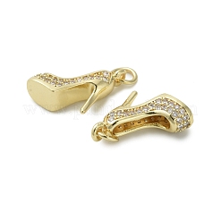 Brass Micro Pave Cubic Zirconia Pendants&nbsp;KK-D384-03G-02