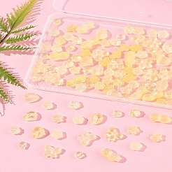 120Pcs 8 Styles Transparent Spray Paint Glass Beads&nbsp;GLAA-FS0002-28