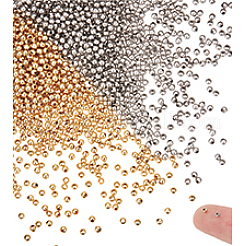 2000Pcs 2 Colors 304 Stainless Steel Beads&nbsp;STAS-UN0050-61
