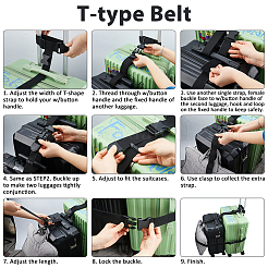 3Pcs Nylon Luggage Straps&nbsp;AJEW-WH0752-696B