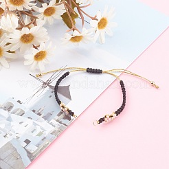 Polyester & Nylon Thread Braided Beaded Bracelet Making&nbsp;AJEW-JB00945-03