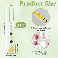 Sun Alloy Pendant Decorations&nbsp;HJEW-WH20003-56A