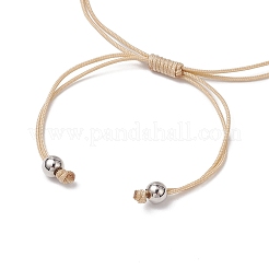 Natural Rose Quartz Beads Braided Bead Bracelets&nbsp;BJEW-TA00621-03