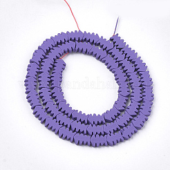Spray Painted Non-magnetic Synthetic Hematite Beads Strands&nbsp;G-T116-13-15