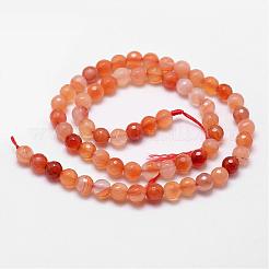 Natural Carnelian Beads Strands&nbsp;G-D840-34-6mm