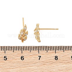 SHEGRACE Brass Micro Pave Cubic Zirconia Stud Earrings&nbsp;XGRQ4N841-719G