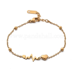 Ion Plating(IP) 304 Stainless Steel Link Bracelets&nbsp;BJEW-P345-02G