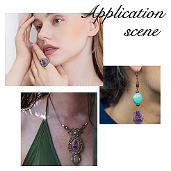 12Pcs 6 Styles Natural Ruby in Zoisite & Sesame Jasper/Kiwi Jasper & Larvikite & Ripple Jasper Cabochons&nbsp;G-FH0002-63B