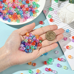 500Pcs UV Plating Acrylic Beads&nbsp;OACR-SP0001-85C