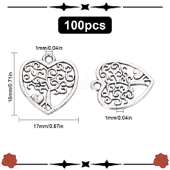 100Pcs Tibetan Style Alloy Pendants&nbsp;FIND-SC0005-68