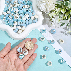 100cs Large Hole Resin European Beads&nbsp;RESI-PA0001-22A