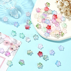 60Pcs 10 Colors Transparent Glass Beads&nbsp;GLAA-YW0003-83