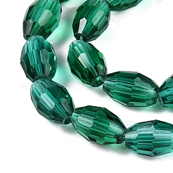 Transparent Glass Beads Strands&nbsp;EGLA-A037-T6x8mm-D11