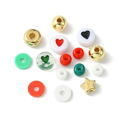Christmas DIY Acrylic & CCB Plastic & Polymer Clay & Glass Beads Bracelets Jewelry Making Kits&nbsp;DIY-FS0006-22