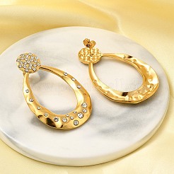 304 Stainless Steel Dangle Stud Earrings&nbsp;EJEW-F361-23G