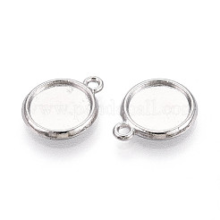 Tibetan Style Alloy Charms Cabochon Settings&nbsp;PALLOY-N178-12AS-A