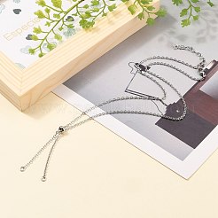 Tarnish Resistant 304 Stainless Steel Cable Chain Necklace Making&nbsp;AJEW-JB00778-01