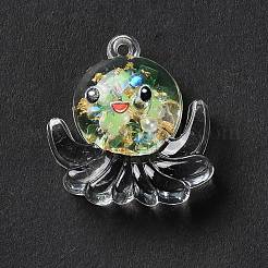 Luminous Transparent Resin Pendants&nbsp;X-RESI-K019-05