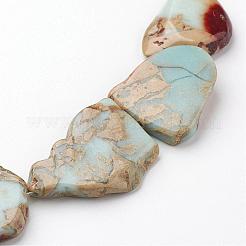 Natural Aqua Terra Jasper Beads Strands&nbsp;G-D857-02