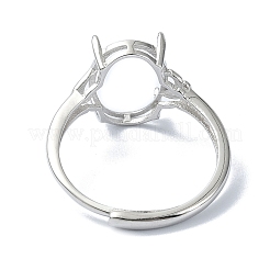 Adjustable 925 Sterling Silver Solitaire Ring Settings&nbsp;STER-K179-22P