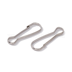 304 Stainless Steel Push Gate Snap Keychain Clasp Findings&nbsp;X-STAS-G291-05P