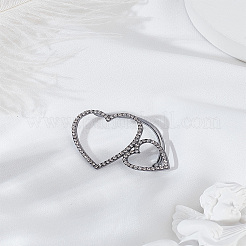 1Pc Alloy Crystal Rhinestone Cuff Earrings&nbsp;EJEW-LP0013-16B