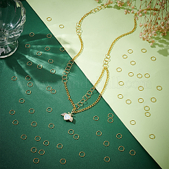 Brass Open Jump Rings&nbsp;KK-UN0003-46A